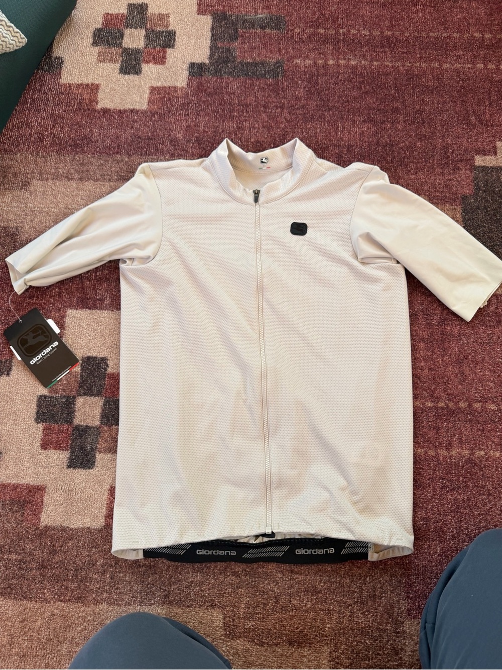 Women’s Giordana silver line short sleeve jersey - stone